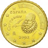 Spain, 10 Euro Cent, 2002, MS(60-62), Brass, KM:1043