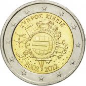 Chypre, 2 Euro, 10 ans de lEuro, 2012, SUP+, Bi-Metallic, KM:97
