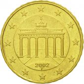 Rpublique fdrale allemande, 10 Euro Cent, 2002, TTB, Laiton, KM:210