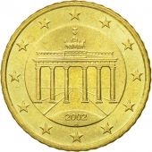 Rpublique fdrale allemande, 50 Euro Cent, 2002, SUP+, Laiton, KM:212