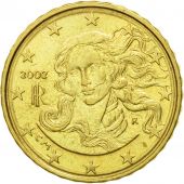 Italie, 10 Euro Cent, 2002, TTB+, Laiton, KM:213