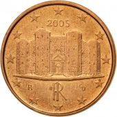 Italy, Euro Cent, 2005, EF(40-45), Copper Plated Steel, KM:210