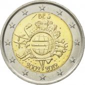 Belgium, 2 Euro, 10 years euro, 2012, MS(60-62), Bi-Metallic, KM:315