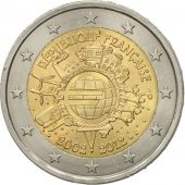France, 2 Euro, 10 Jahre Euro, 2012, SUP+, Bi-Metallic, KM:1846