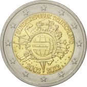 GERMANY - FEDERAL REPUBLIC, 2 Euro, 10 ans de lEuro, 2012, MS(60-62)