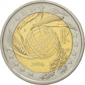 Italy, 2 Euro, World Food Programme, 2004, MS(60-62), Bi-Metallic, KM:237