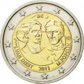 Belgique, 2 Euro, International Womens Day, 100th Anniversary, 2011, TTB+