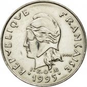 Coin, New Caledonia, 10 Francs, 1995, Paris, MS(63), Nickel, KM:11