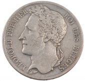 Belgium, Leopold Ist, 5 Francs