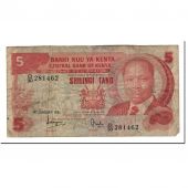 Kenya, 5 Shillings, 1981-01-01, KM:19a, VG(8-10)
