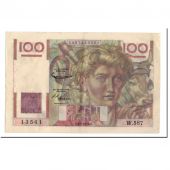 France, 100 Francs, KM:128d, 1954-03-04, AU(55-58), Fayette:28.42