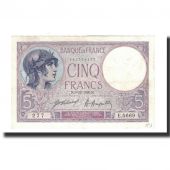 France, 5 Francs, KM:72b, 1920-12-3, AU(50-53), Fayette:3.4