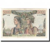 France, 5000 Francs, KM:131c, 1951-08-16, EF(40-45), Fayette:48.5