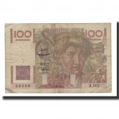 France, 100 Francs, 1952-10-02, KM:128d, B+, Fayette:28Bis/1