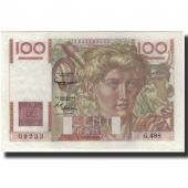 France, 100 Francs, KM:128e, 1952-10-02, UNC(65-70), Fayette:28.34
