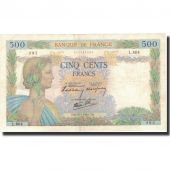 France, 500 Francs, KM:95a, 1940-07-25, AU(50-53), Fayette:32.5