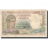 France, 50 Francs, 50 F 1934-1940 Crs, 1938-03-31, TB+, KM:85b