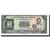 Billet, Paraguay, 5 Guaranies, 1963, KM:195a, NEUF
