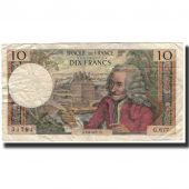 France, 10 Francs, 10 F 1963-1973 Voltaire, 1971-06-03, VF(20-25)