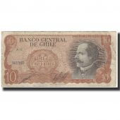 Billet, Chile, 10 Escudos, 1967, KM:143, TB