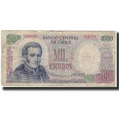 Billet, Chile, 1000 Escudos, 1967, KM:146, B+