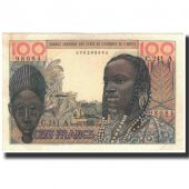 Banknote, West African States, 100 Francs, 1965, KM:101Af, AU(55-58)