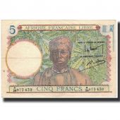 Banknote, French Equatorial Africa, 5 Francs, 1941, KM:6a, AU(55-58)