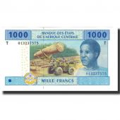 Banknote, Central African States, 1000 Francs, 2002, KM:107T, UNC(65-70)