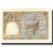 Banknote, French Somaliland, 50 Francs, 1952, KM:25, UNC(64)