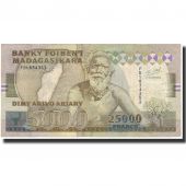 Billet, Madagascar, 25,000 Francs = 5000 Ariary, 1988, KM:74a, TTB