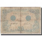 France, 20 Francs, 20 F 1905-1913 Bleu, 1912-11-28, VF(20-25), Fayette:10.2