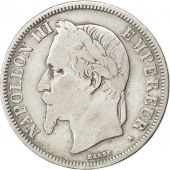 Second Empire, 2 Francs Napolon III tte laure 1869 Paris, KM 807.1