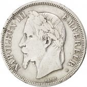 Second Empire, 2 Francs Napolon III tte laure 1869 Strasbourg, KM 807.2