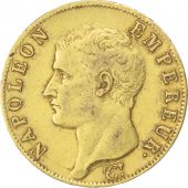 Premier Empire, 40 Francs or Napolon Empereur 1806 Paris, KM 664.1
