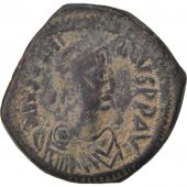 Justinien I, Follis, Constantinople, TB+, Cuivre, Sear:158