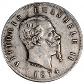 Italie, Victor Emmanuel II, 5 Lire