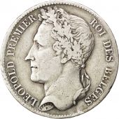 Belgique, Lopold Ier, tte laure, 5 Francs 1833, KM 3.1