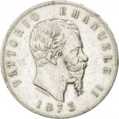 Italie, Victor Emmanuel II, 5 Lire 1873 M, KM 8.3