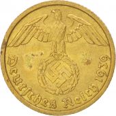 Allemagne, IIIme Reich, 10 Reichspfennig 1939 F, KM 92