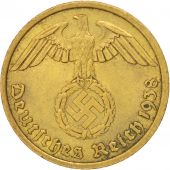 Allemagne, IIIme Reich, 10 Reichspfennig 1938 A, KM 92