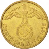 Allemagne, IIIme Reich, 10 Reichspfennig 1938 J, KM 92