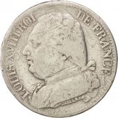 FRANCE Louis XVIII 5 Francs 1814 Toulouse KM:702.9 TB Silver Gadoury:591