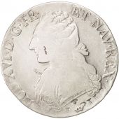 France, Louis XVI, cu aux branches dolivier, Ecu, 1781, Toulouse, TB, Silv...
