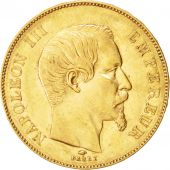 France, Napoleon III, Napolon III, 50 Francs, 1857, Paris, TTB+, Or, KM:785...