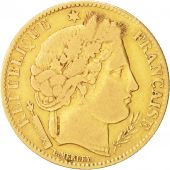 France, Crs, 10 Francs, 1851, Paris, VF(30-35), Gold, KM:770, Gadoury:1012