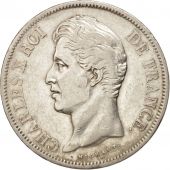 France, Charles X, 5 Francs, 1829, Rouen, TB+, Argent, KM:728.2, Gadoury 644