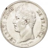 France, Charles X, 5 Francs, 1827, Lille, TTB, Argent, KM:728.13, Gadoury:644