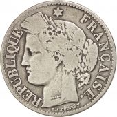 France, Crs, 2 Francs, 1873, Paris, TB, Argent, KM:817.1, Gadoury:530a