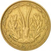 West African States, 25 Francs, 1971, TTB, Aluminum-Bronze, KM:5
