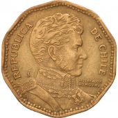 Chile, 50 Pesos, 1988, TTB, Aluminum-Bronze, KM:219.2